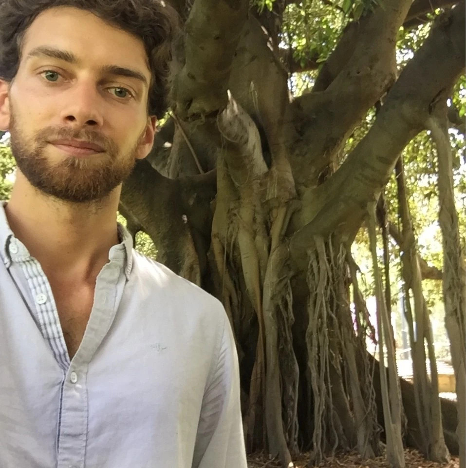 Jef in de Royal Botanic Garden